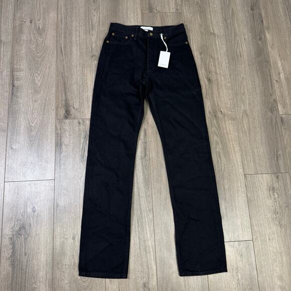 Madewell Alexa Chung High Rise Straight Denim Jeans US Women's 28 - Picture 2 of 7